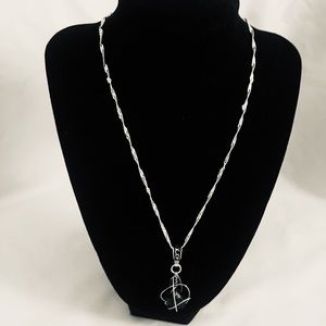 Black Lava Cage Necklace